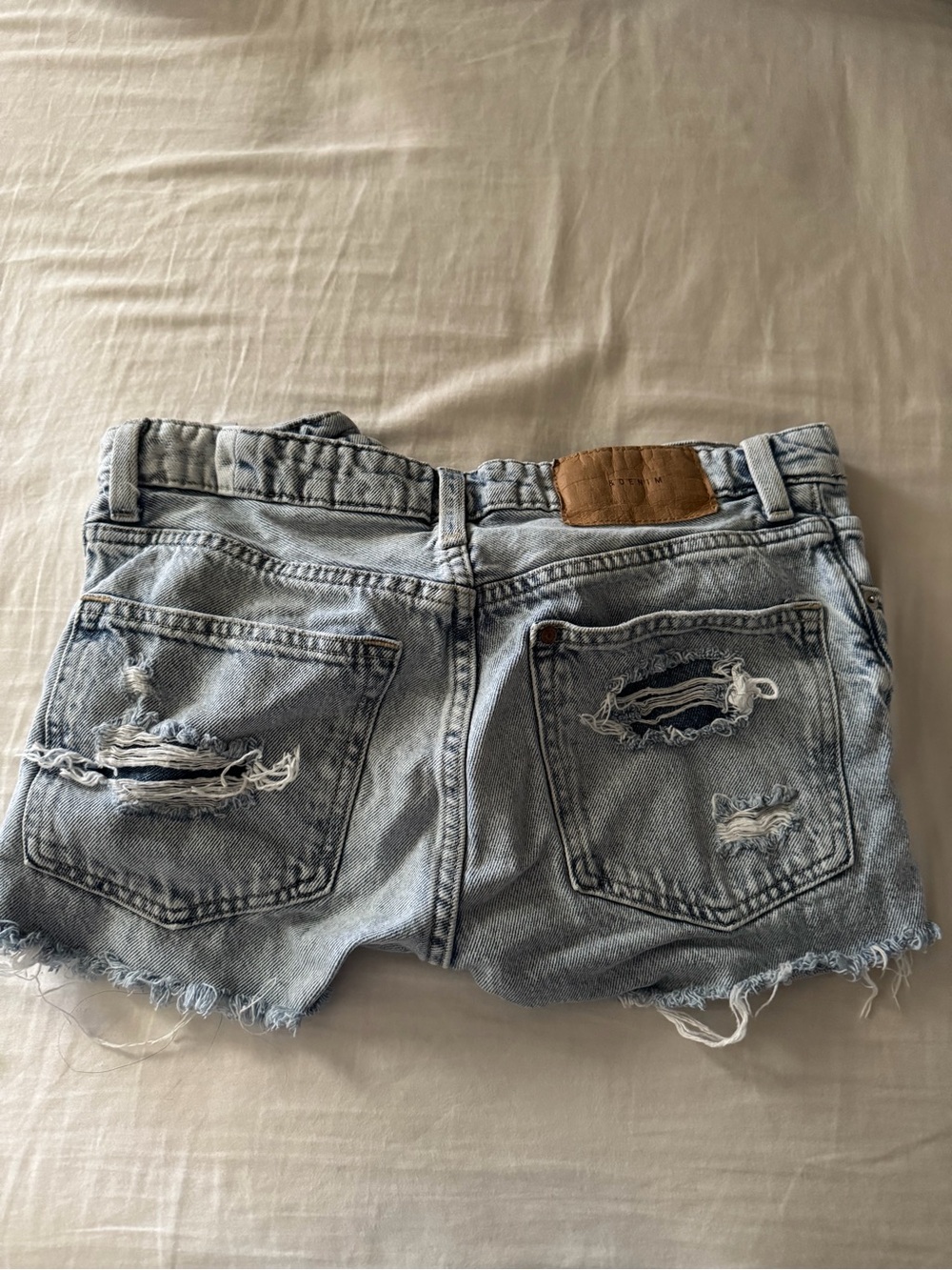 H&M Denim Shorts Low Waist Size 0